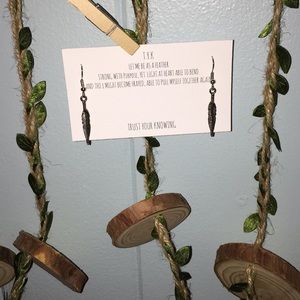 Trust Your Knowing - Handmade Feather Earrings